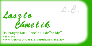 laszlo chmelik business card